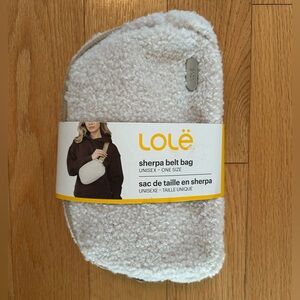 Lole Off-White Sherpa Crossbody Bag